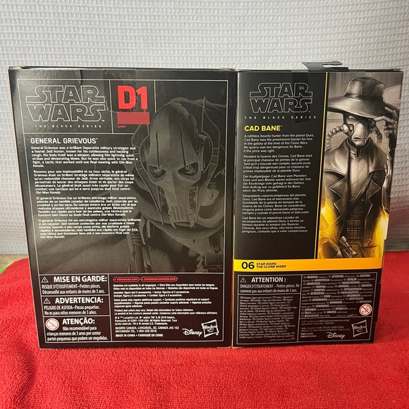 2x’s Star Wars Black Series Cad Bane & General Grevious Clone Wars Figure - Picture 2 of 8
